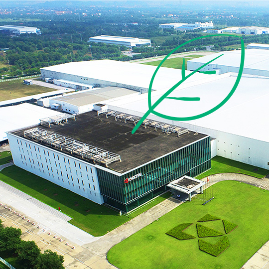 Solar power installation for CO2 reductions