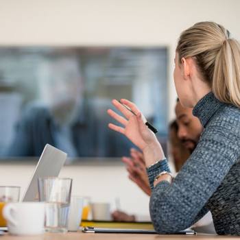 Case Studies colleagues in a meeting