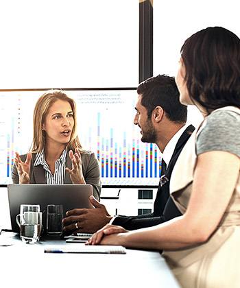 Make the urban planning process simple colleagues in a meeting