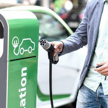 Super-fast charging for electric vehicles charging car