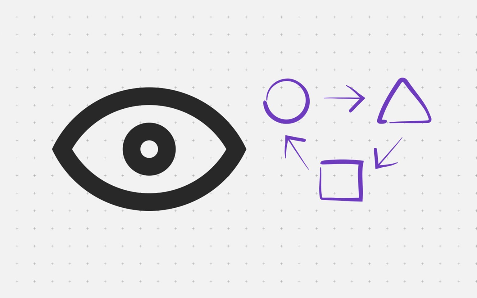 eye icon with tools gesture