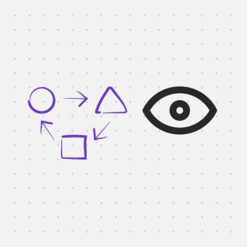 eye icon with tools gesture